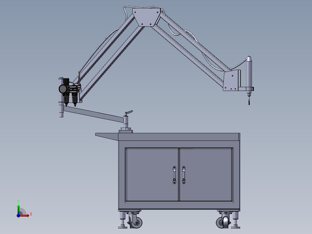 179数控空气攻丝机床前视图