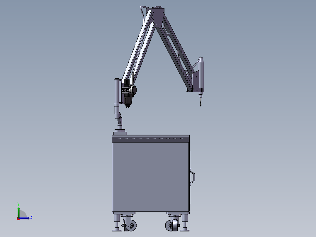 179数控空气攻丝机床左视图