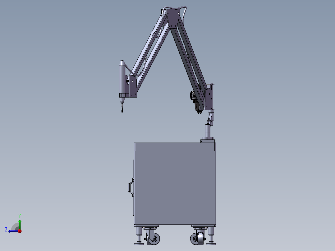 179数控空气攻丝机床右视图