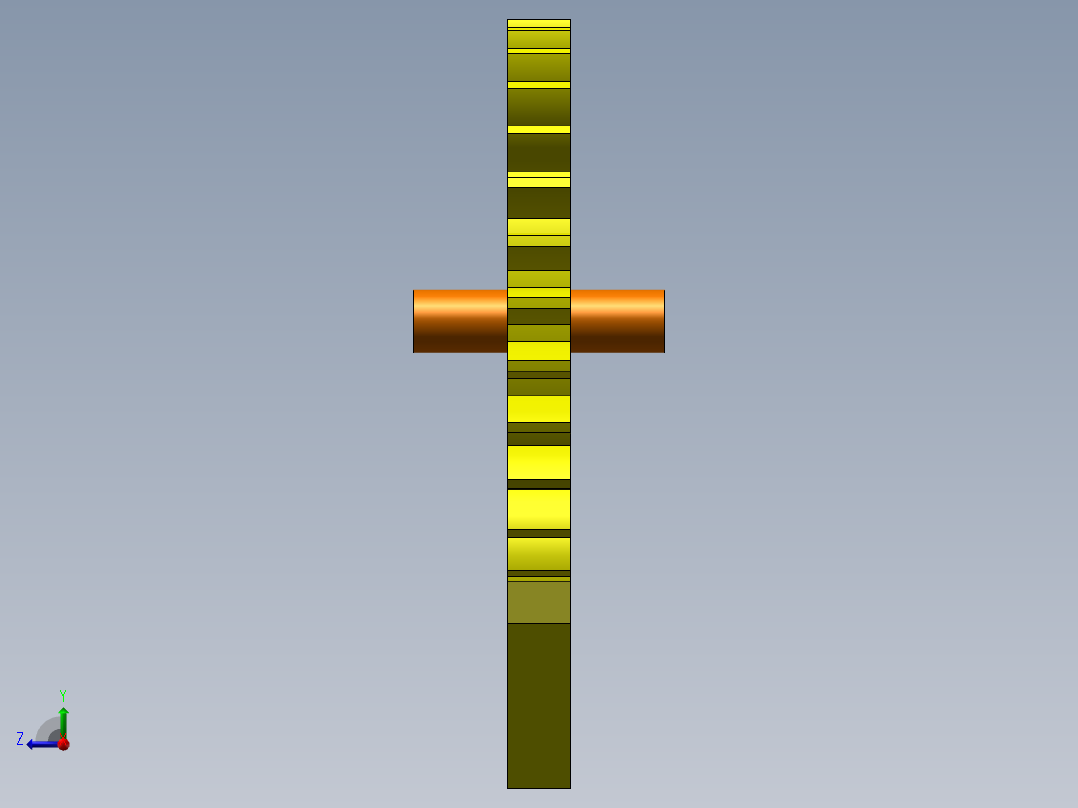 齿轮齿条啮合传动右视图