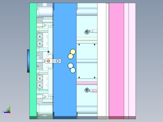 螺纹旋钮盖（绞牙+顶针板顶出）右视缩略图