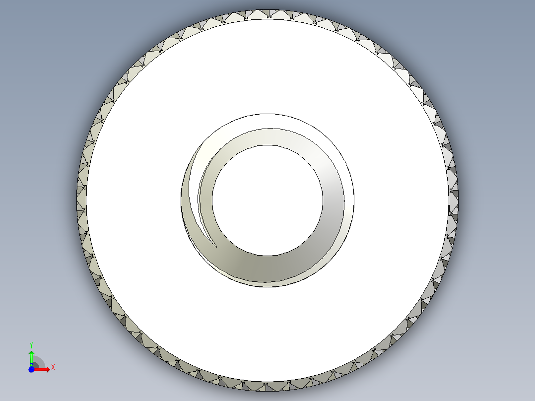 开槽滚花螺钉-M2.5 x 7.5mm前视图