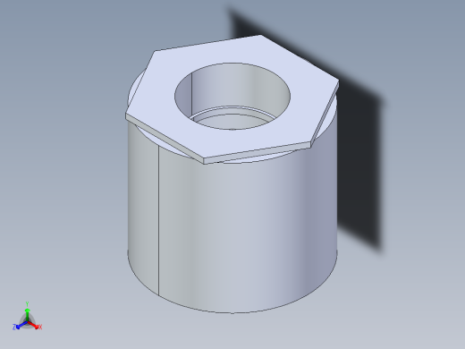 聚氯乙烯配件11A-Sch80_ReducerCoupling_SxS_829-626FB_10in x 6in正等轴测缩略图