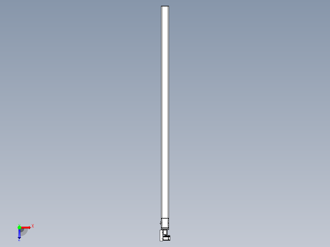 同步带全封闭直线模组TPA-HCB-105D-90-L2800-ML-C-P20-N3俯视图