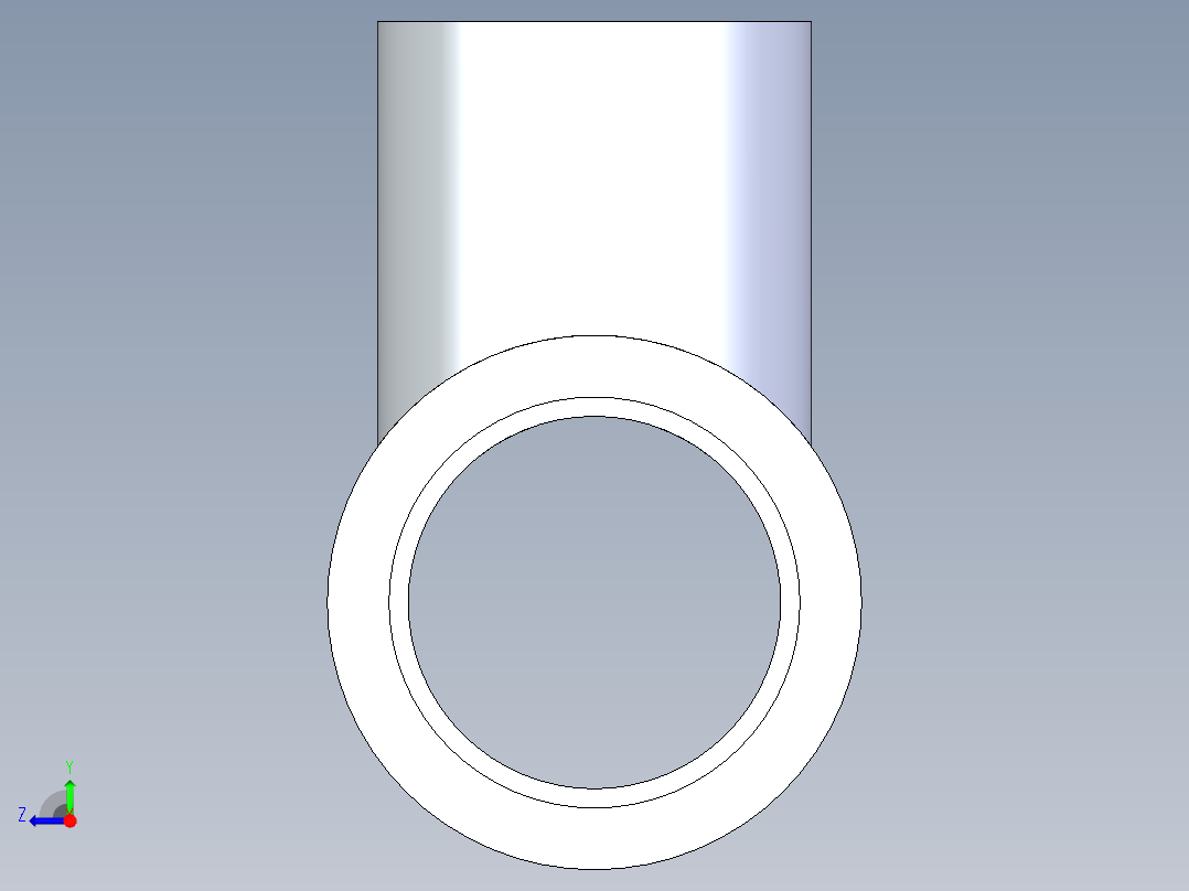 CPVC管件02-Sch80_ReducingTee_SxSxS_9801-131_1in x 0.75in右视图