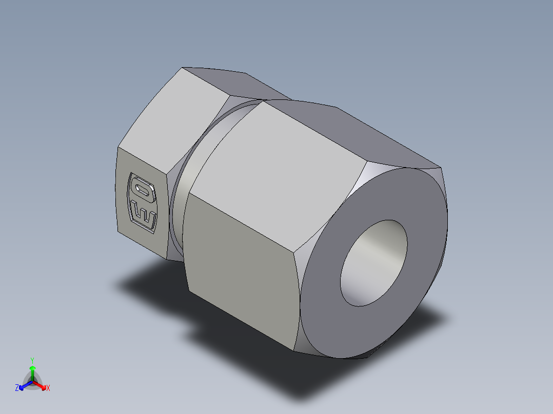 卡套式工业通用硬管接头EO_Blanking_plug_for_tube_ends_ROV10SCF主视图