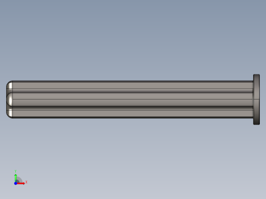 乐高机械组车桥-87083 DkStone Technic Axle 4 with Stop.IGS前视缩略图