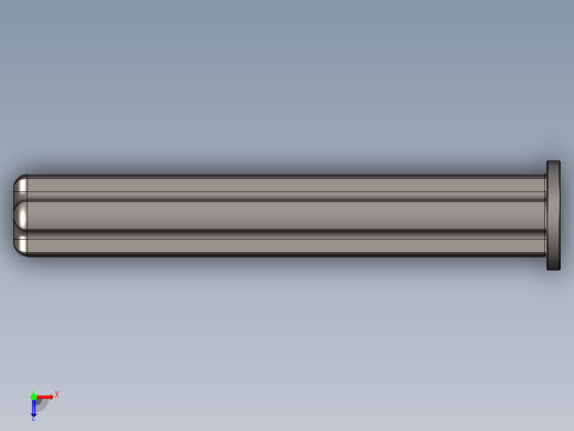 乐高机械组车桥-87083 DkStone Technic Axle 4 with Stop.IGS俯视缩略图