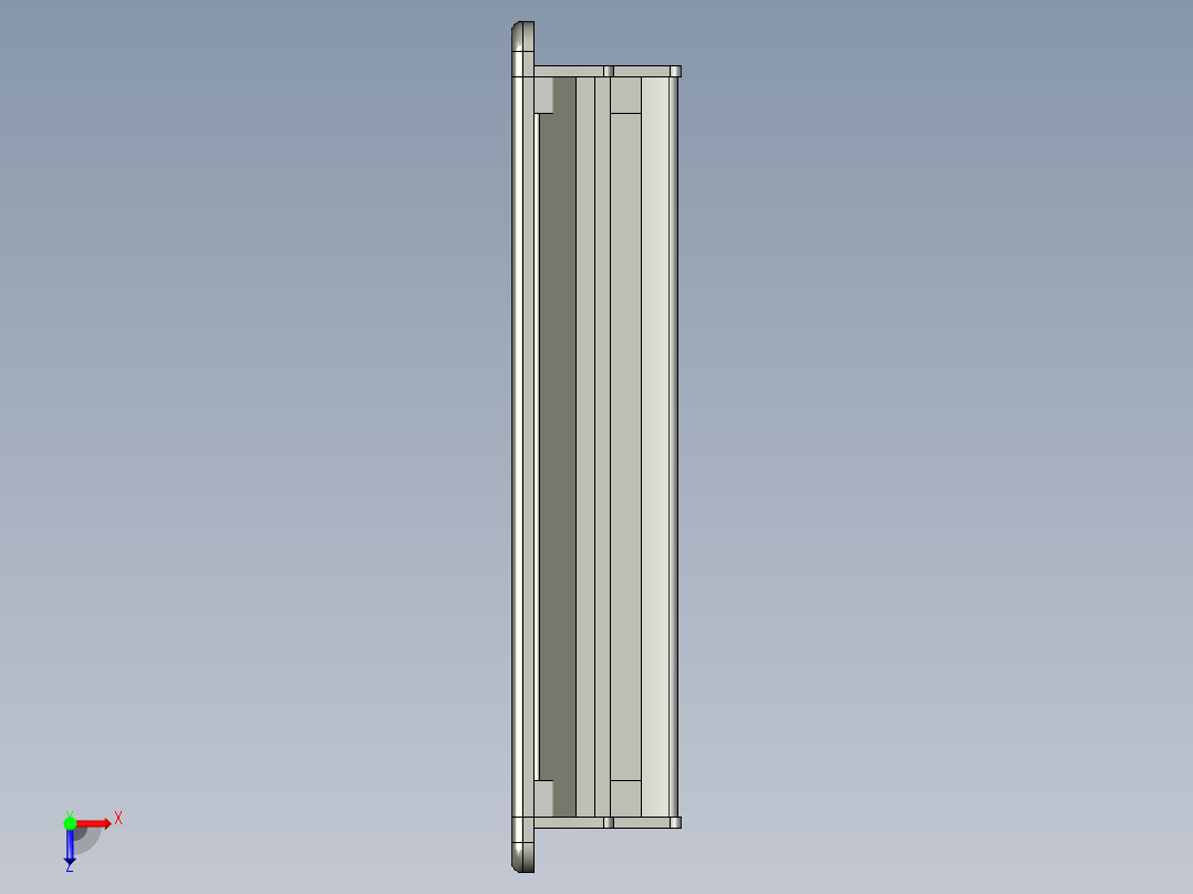 盤式取手(A)SG-3D多系列多零件图纸模型俯视图