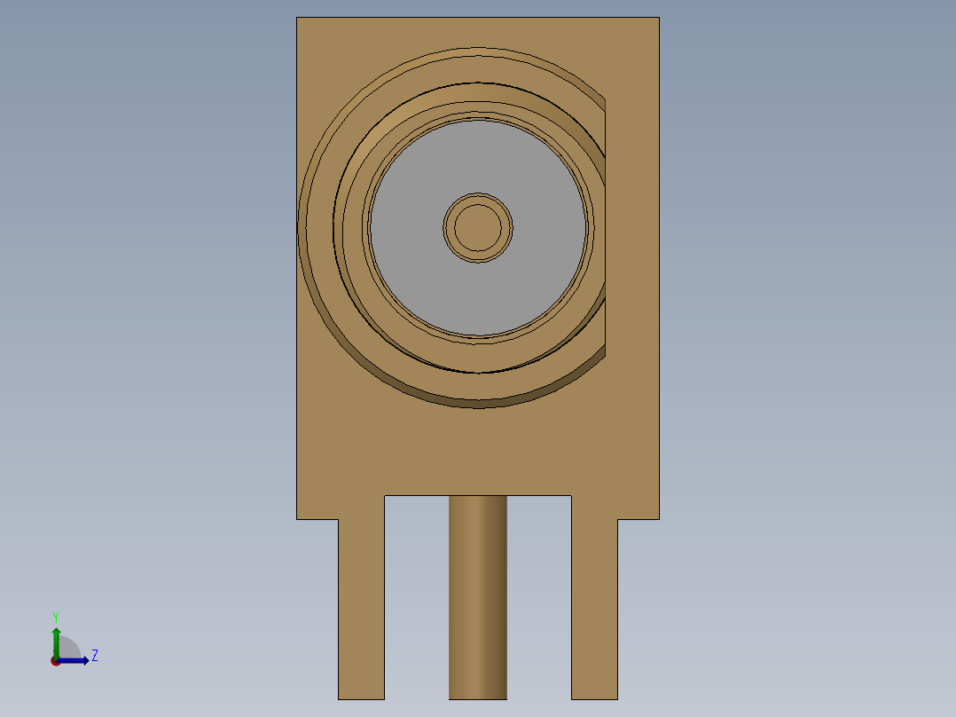 SMA接口57左视图