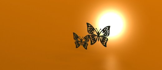 激光下料拼图蝴蝶AutoCAD, SOLIDWORKS缩略图