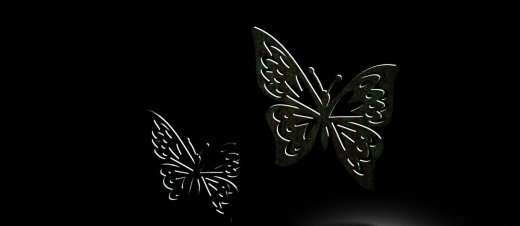 激光下料拼图蝴蝶AutoCAD, SOLIDWORKS缩略图