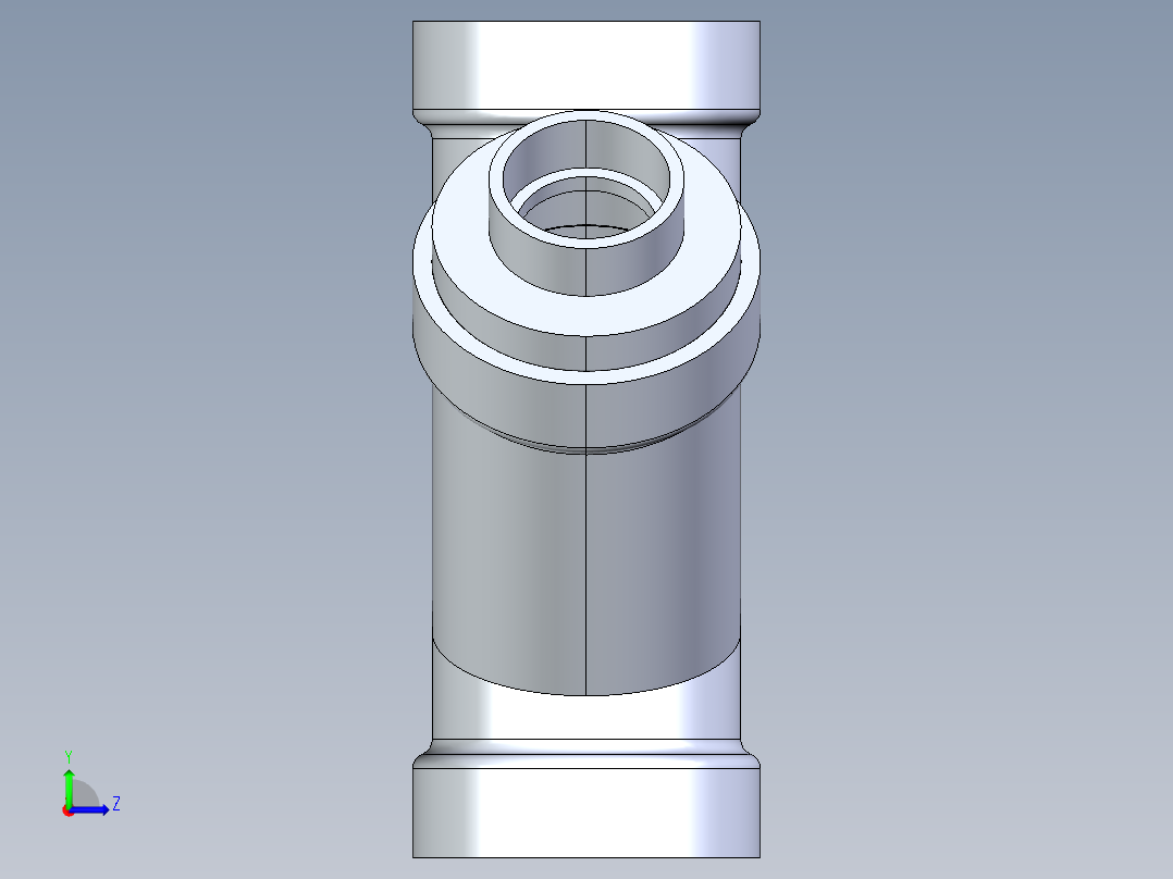 船舶管路系统S8_SeaDrainPLUS_DoubleReducingWye-SxSxSxS_37E263531_3x3x1-1-2x1-1-2in Sea Drain Plus - Double Reducing Wye - SxSxSxS左视图