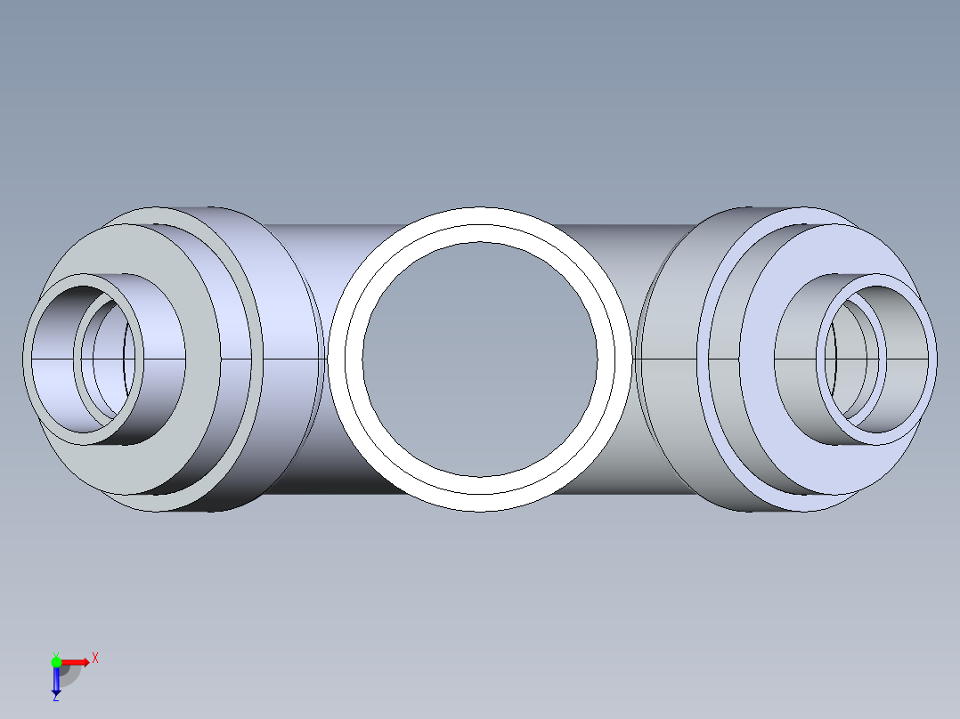 船舶管路系统S8_SeaDrainPLUS_DoubleReducingWye-SxSxSxS_37E263531_3x3x1-1-2x1-1-2in Sea Drain Plus - Double Reducing Wye - SxSxSxS俯视图