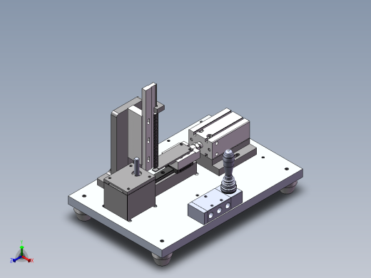 E型卡簧压装机正等轴测缩略图