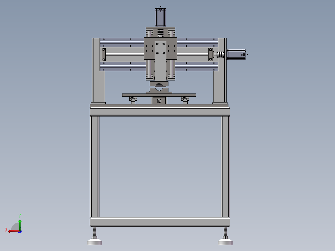 龙门式主轴移动裁断机后视图