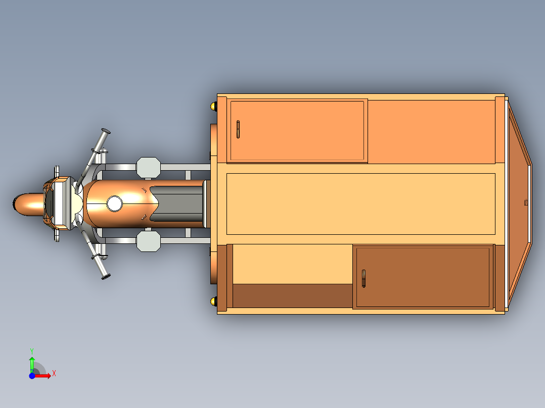 三轮垃圾运转车--x_t前视图