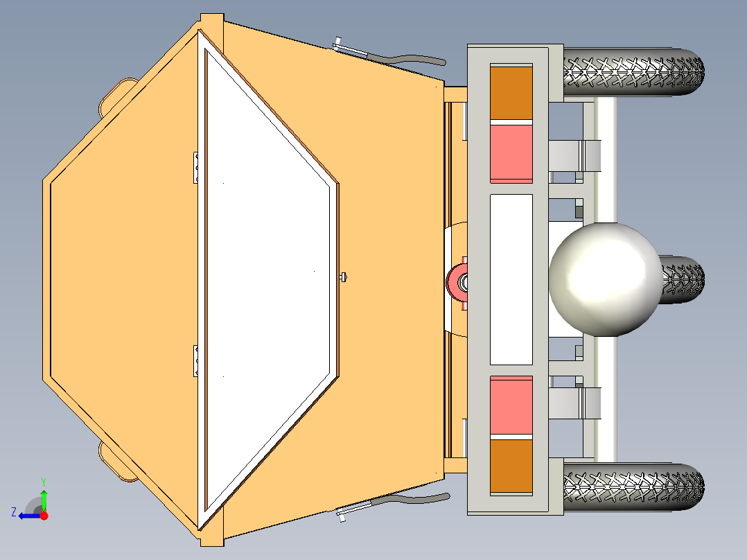三轮垃圾运转车--x_t右视图