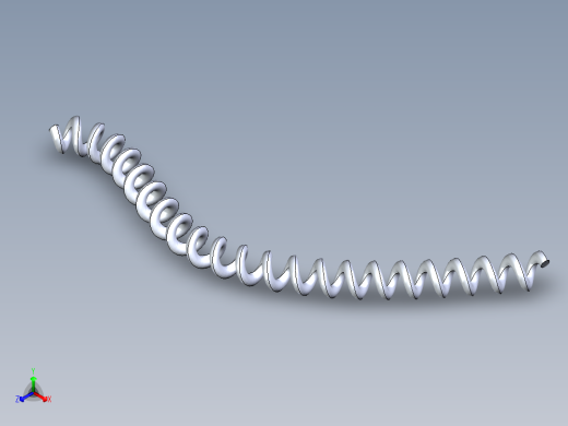 螺旋电缆正等轴测缩略图