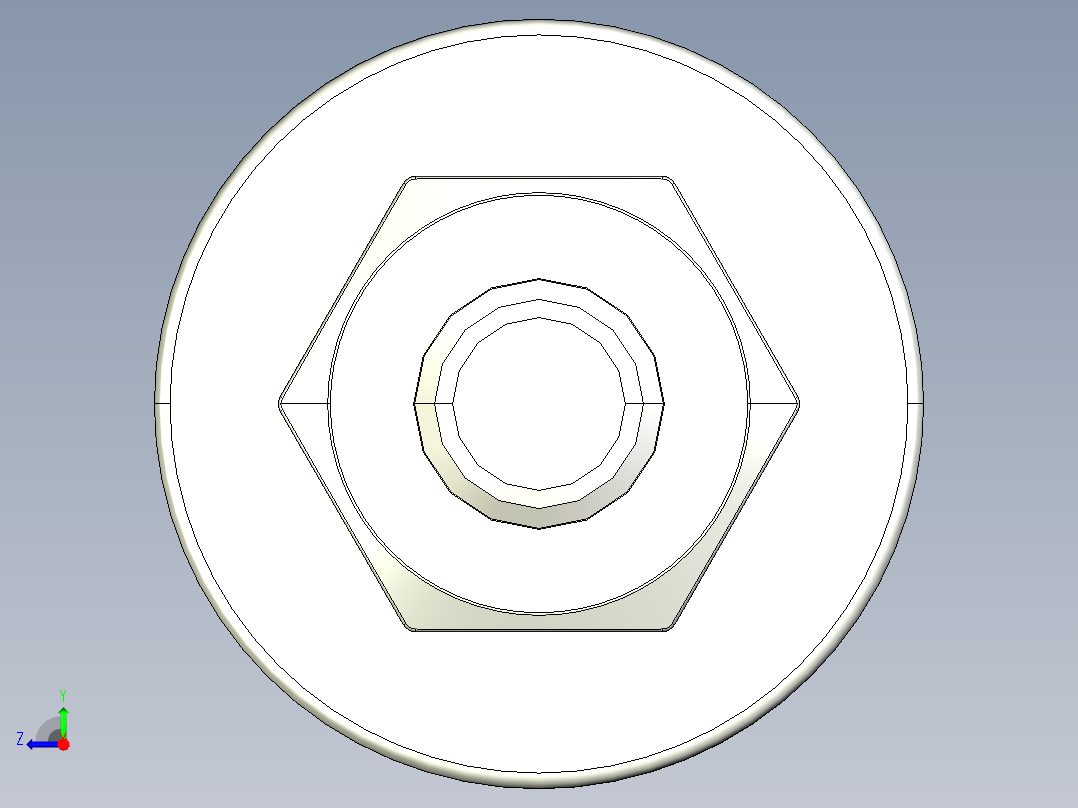 紧固件-STEP 0.2500 All-Thread右视图