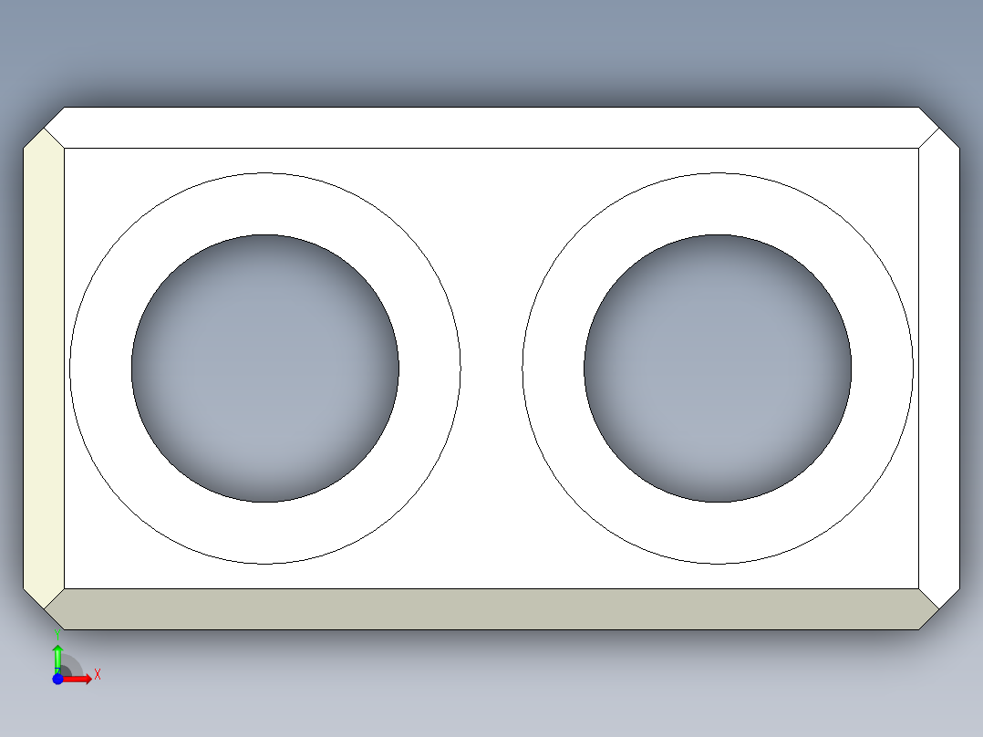 定位配件2310-3D多系列多零件图纸模型前视图