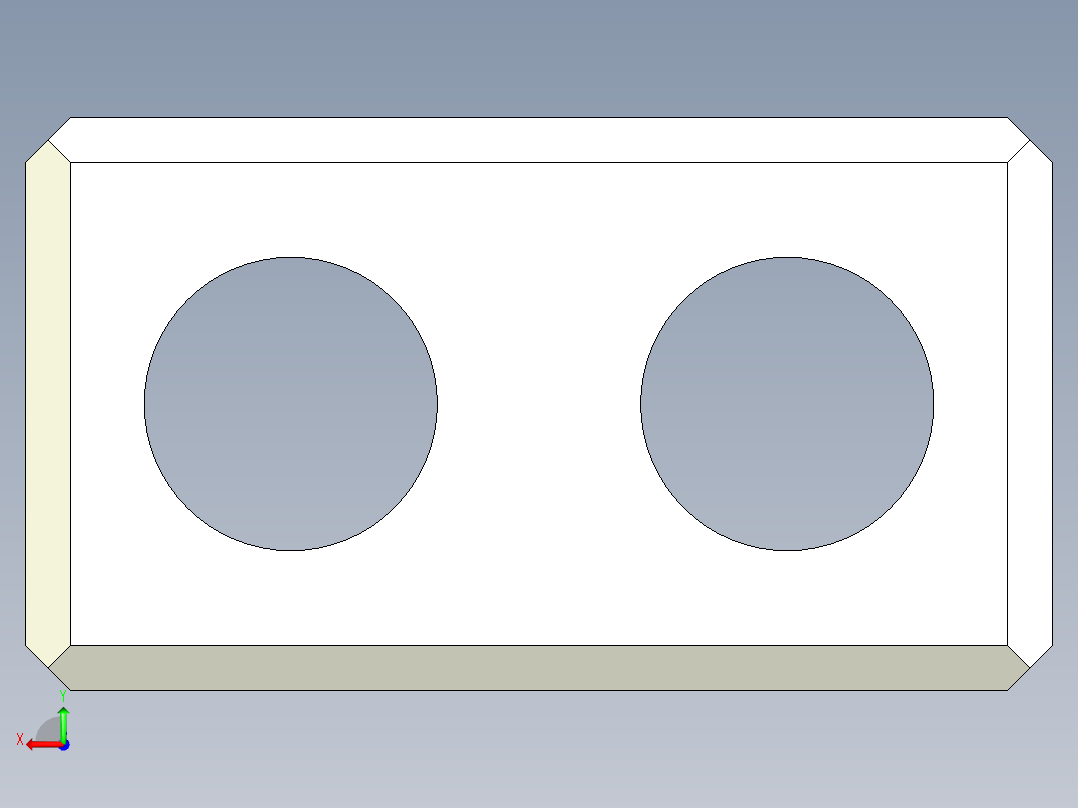 定位配件2310-3D多系列多零件图纸模型后视图