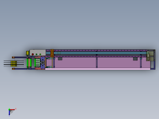 编织带裁断机（sw18+cad+bom）俯视缩略图