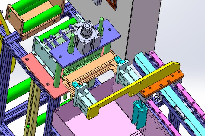 编织带裁断机（sw18+cad+bom）