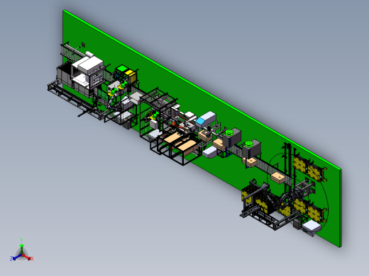 空调全自动包装线sw18可编辑正等轴测缩略图