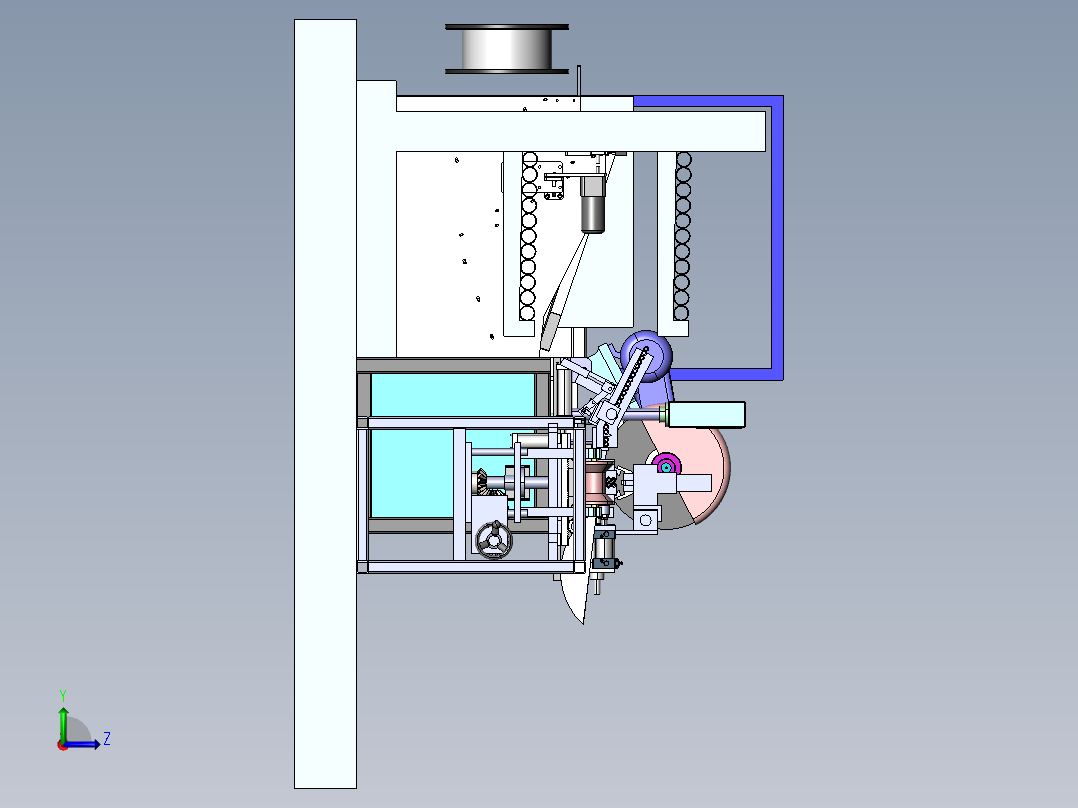 全自动滚筒生产线sw18左视图