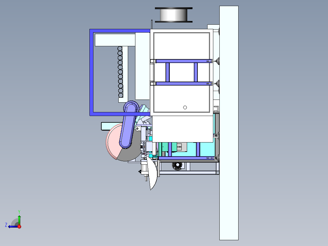 全自动滚筒生产线sw18右视图