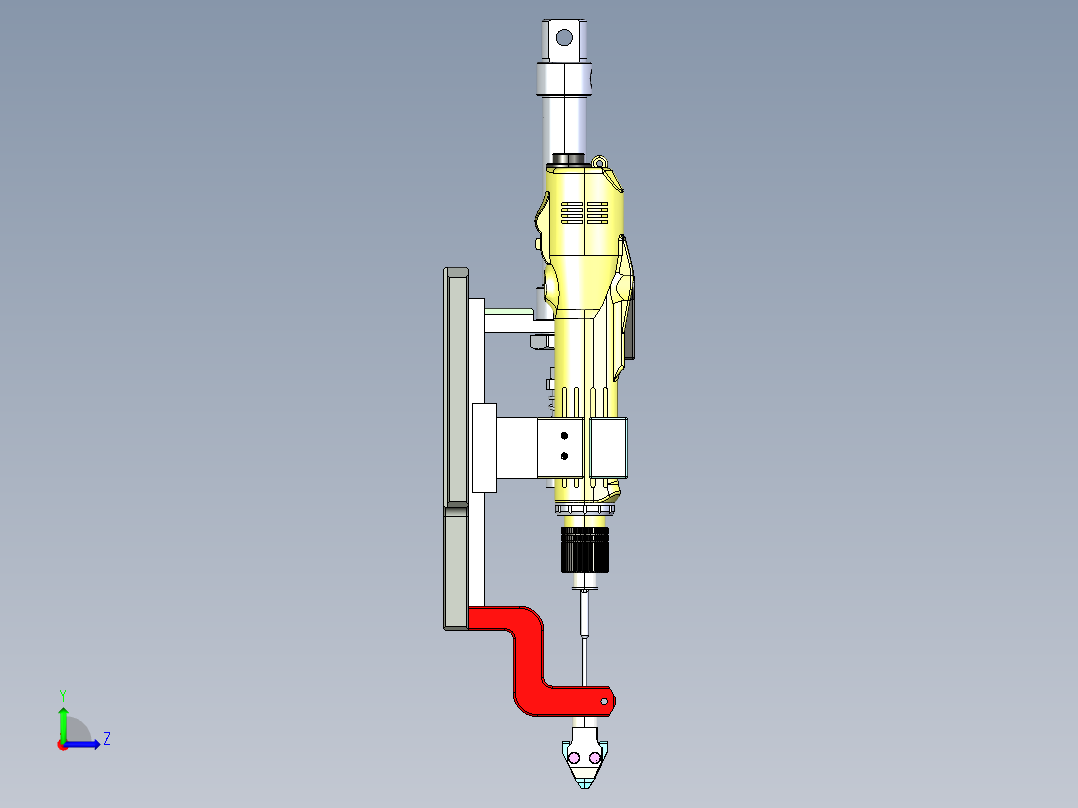 螺丝拧紧结构左视图