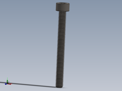 Screw_DIN_912_M4x40F_A2.SLDPRT公制内六角螺钉