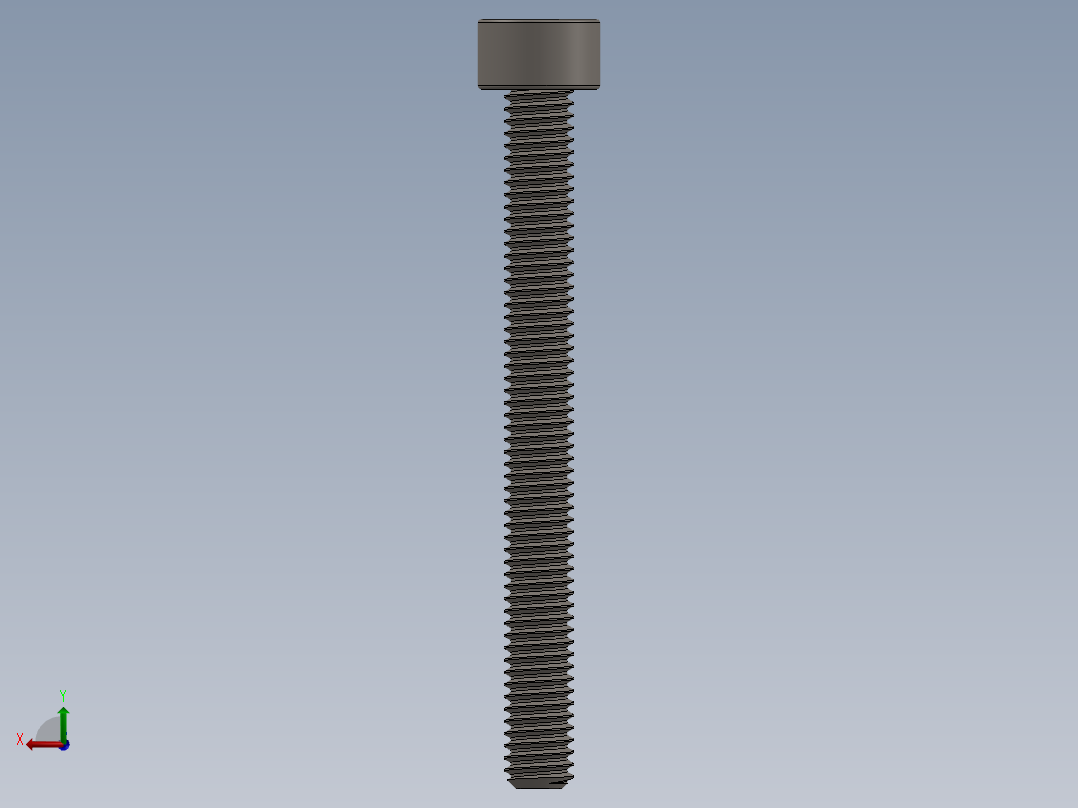 Screw_DIN_912_M4x40F_A2.SLDPRT公制内六角螺钉后视图