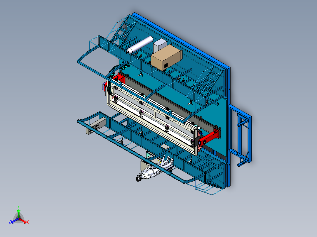 焊接机械手与变位机的看台式单元