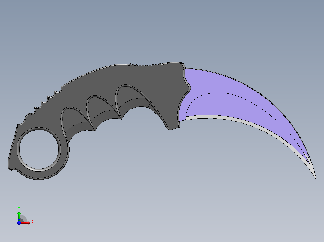 爪子刀、刀(33)前视图