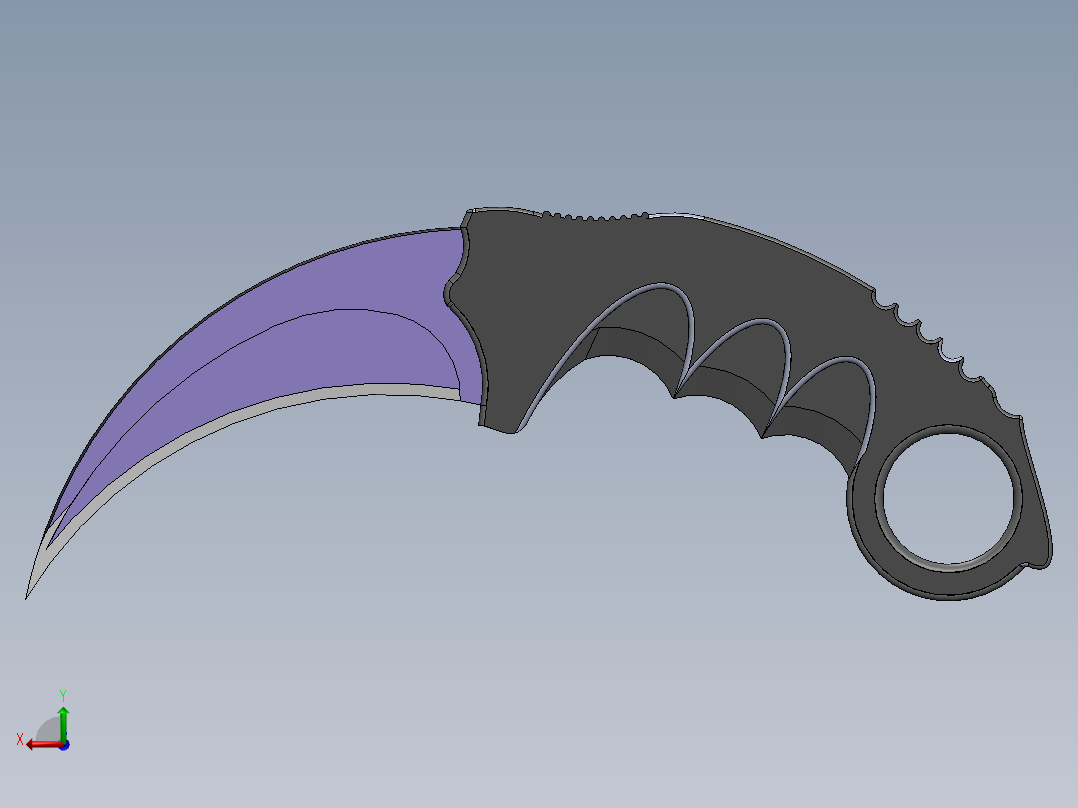 爪子刀、刀(33)后视图