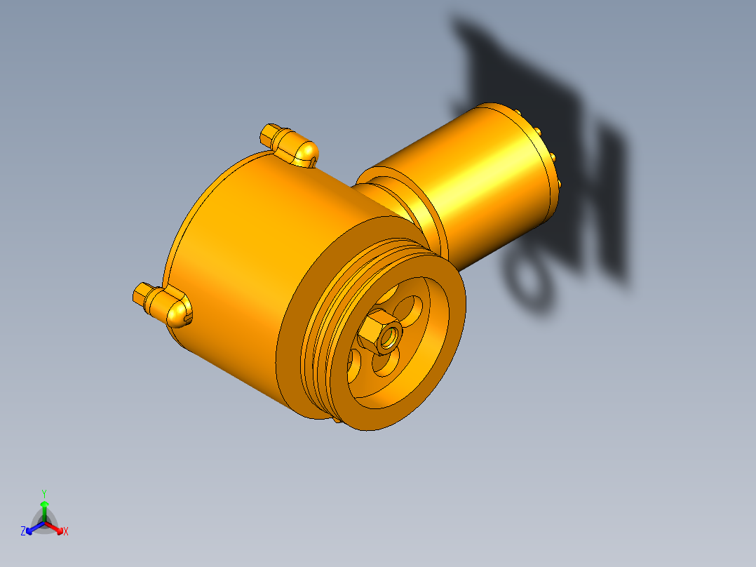 CAE真空泵运动仿真正等轴测图