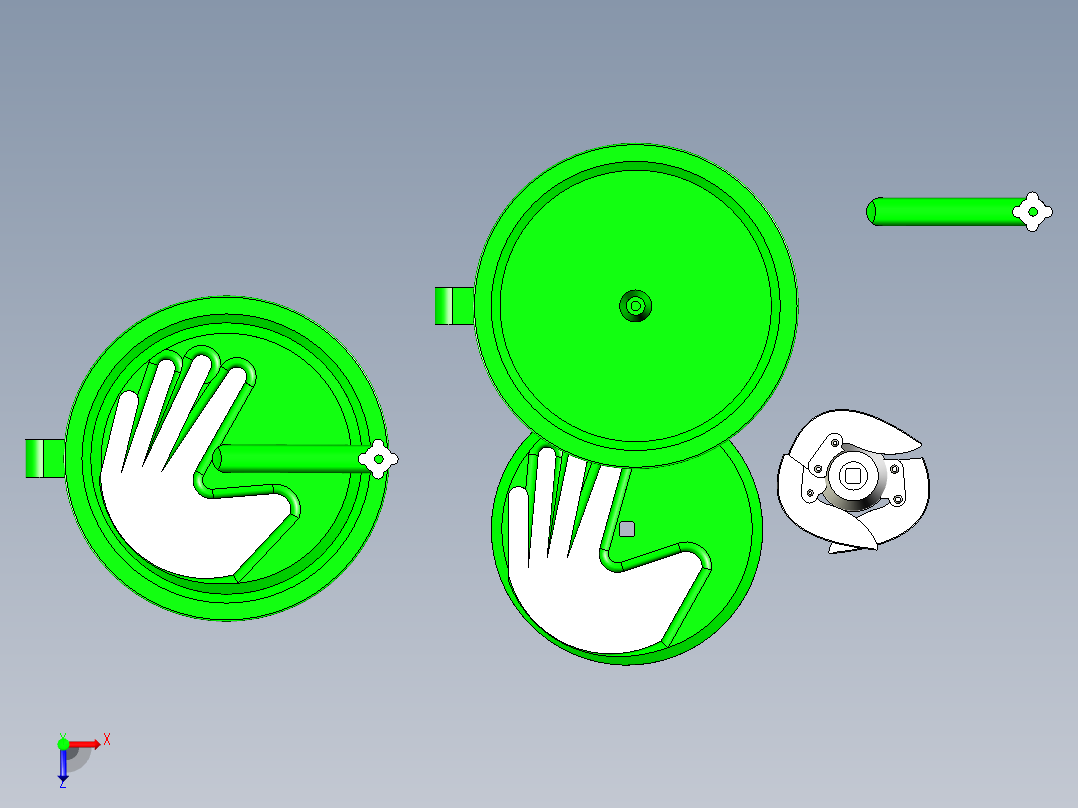 B3003627-蔬菜切割器俯视图