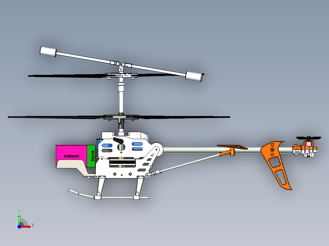 B2004807-遥控直升机前视图