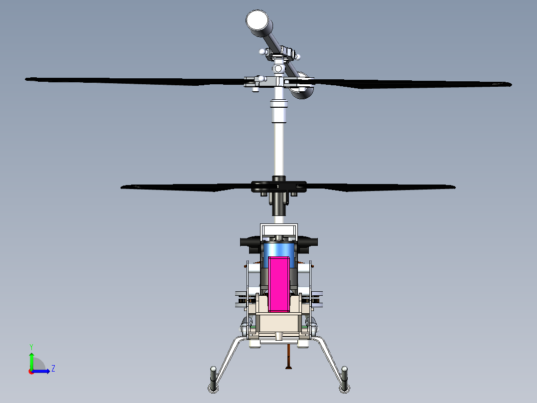 B2004807-遥控直升机左视图
