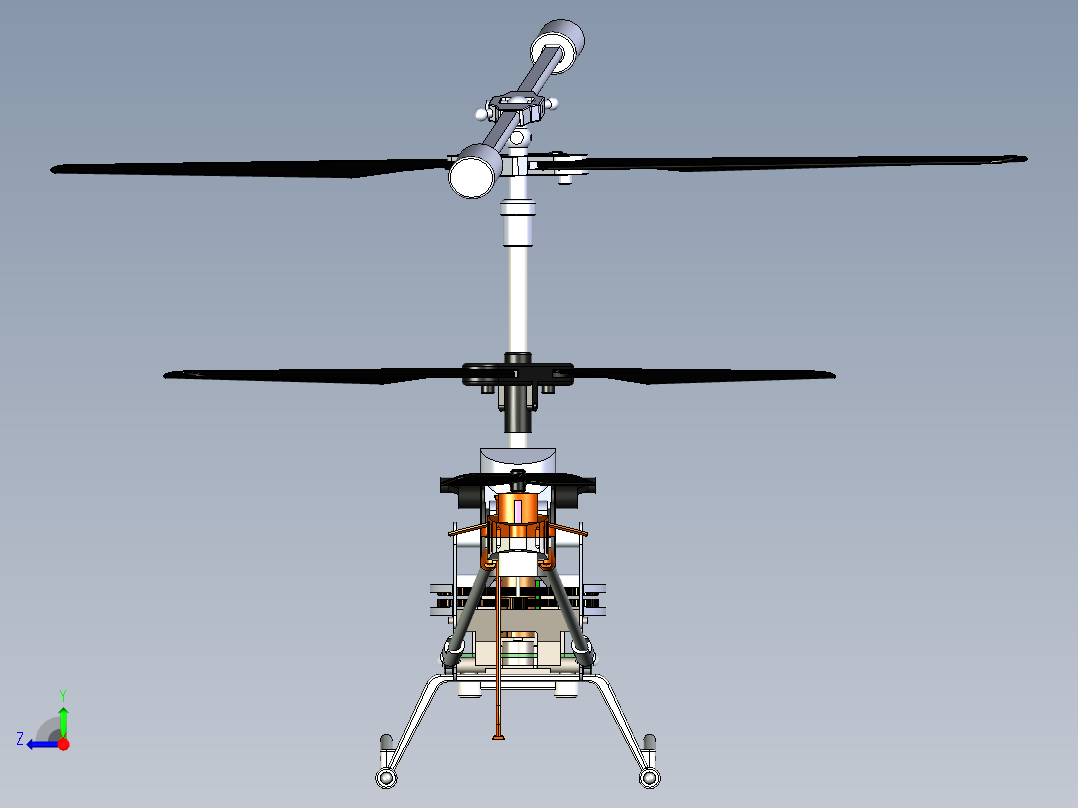 B2004807-遥控直升机右视图