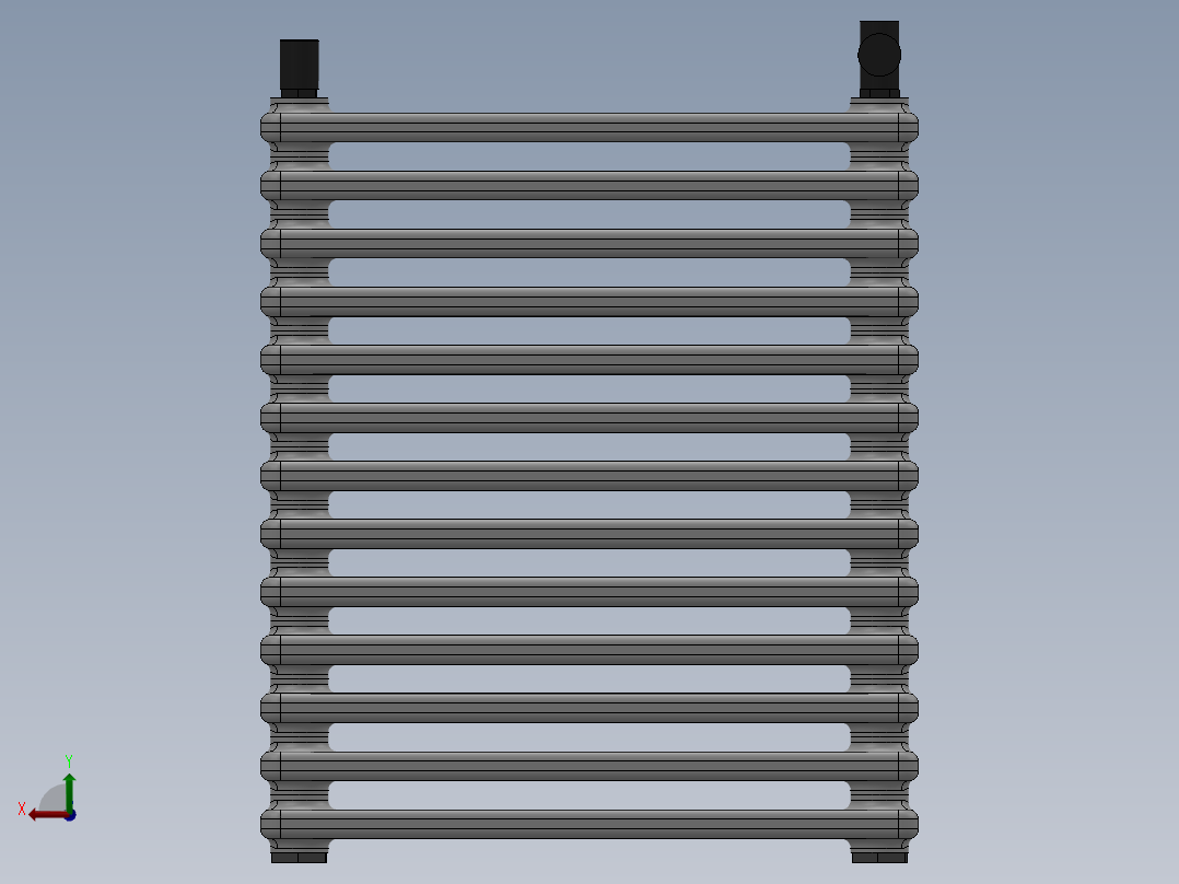 散热器(2)后视图