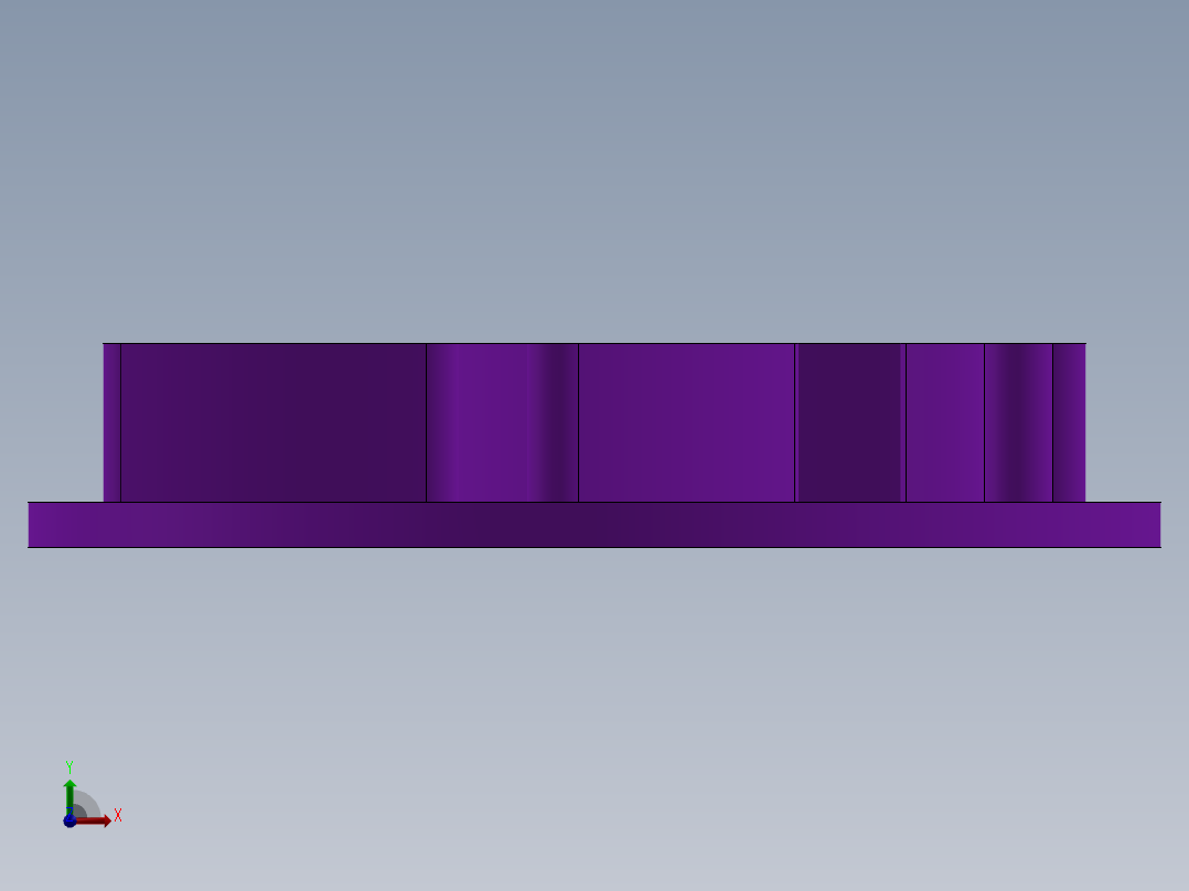 塑料叶轮前视图