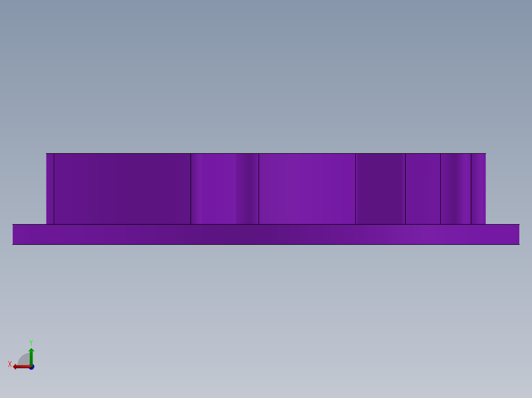 塑料叶轮后视图