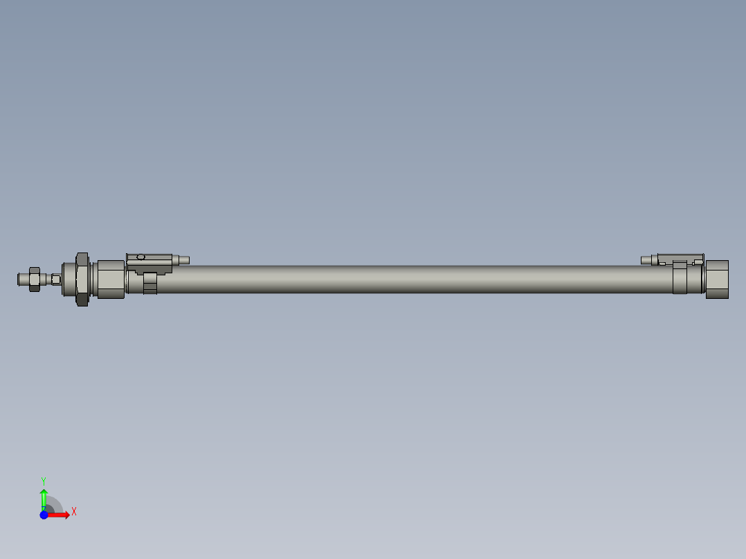 X轴气缸MI12x250SU_0_+_CS1-M-2_前视图