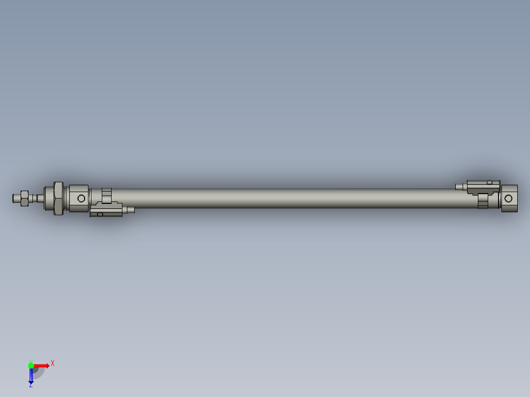 X轴气缸MI12x250SU_0_+_CS1-M-2_俯视图