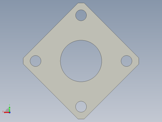 YIHEDAGBF12-D25厚壁法兰型导向轴支座-A8后视缩略图