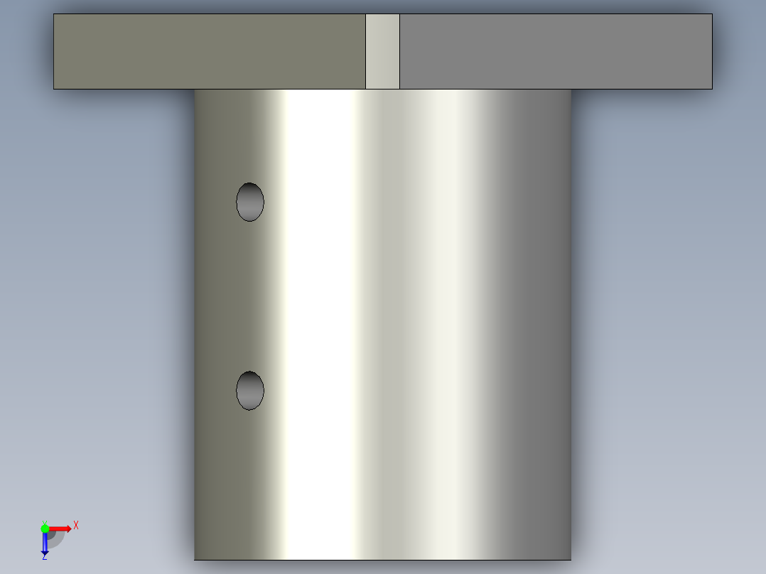 YIHEDAGBF12-D25厚壁法兰型导向轴支座-A8俯视图