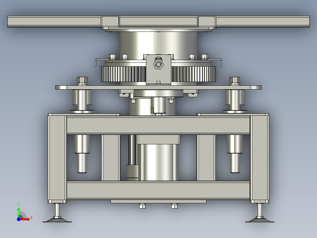 顶升旋转机构前视图